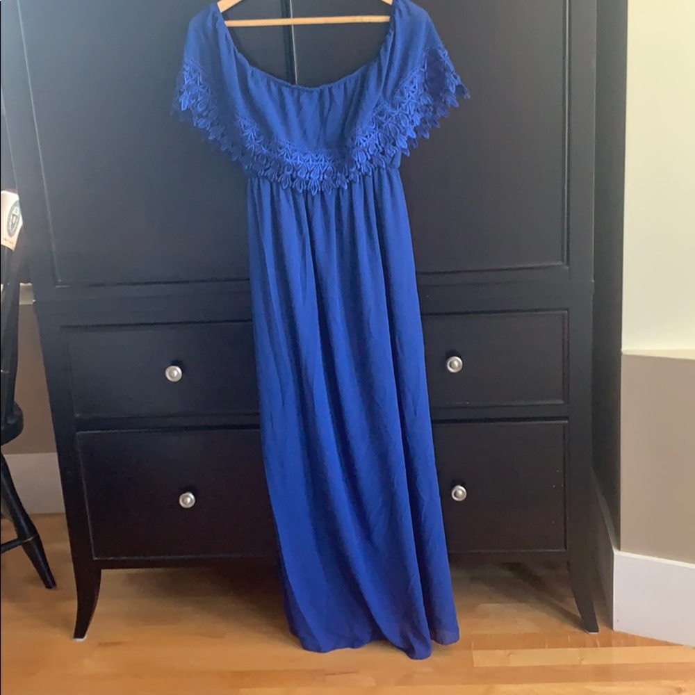 Off the should maxi dress